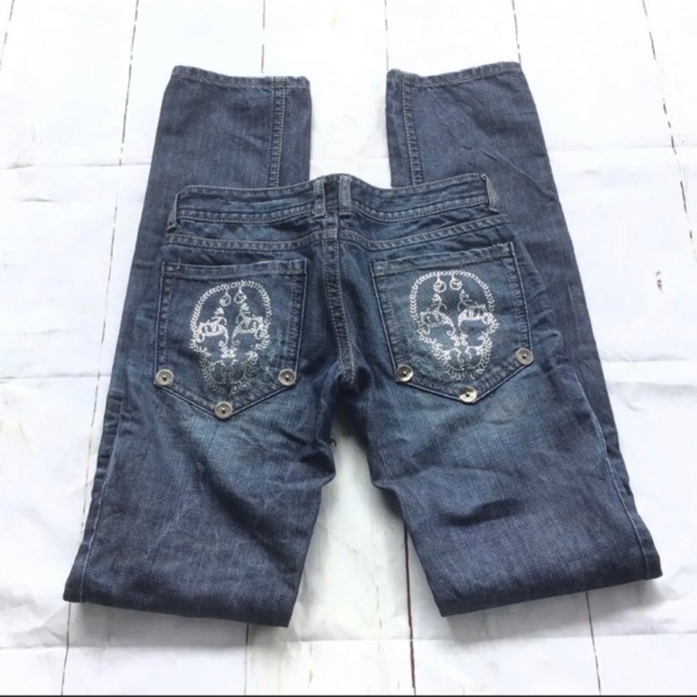 Thomas Wylde Skull Embellished Jeans